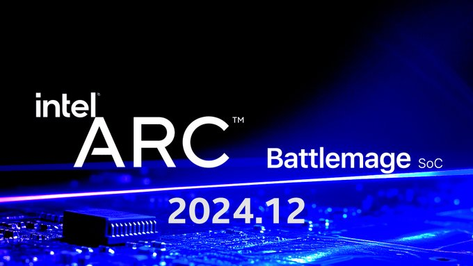 Чтобы успеть до анонса GeFore RTX 50. Новые видеокарты Intel Arc, как ожидается, представят в декабре