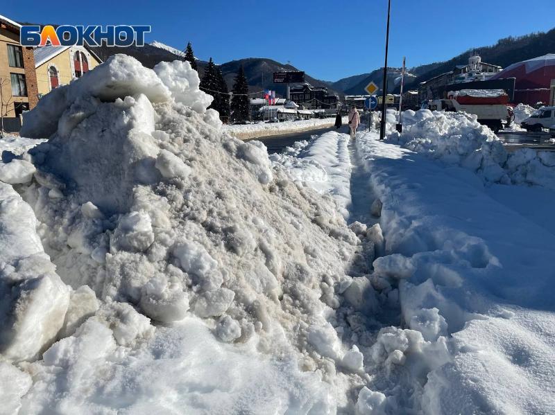 Сочи: Как выглядят курорты после снегопада