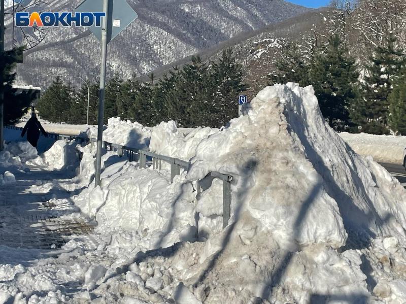 Сочи: Как выглядят курорты после снегопада