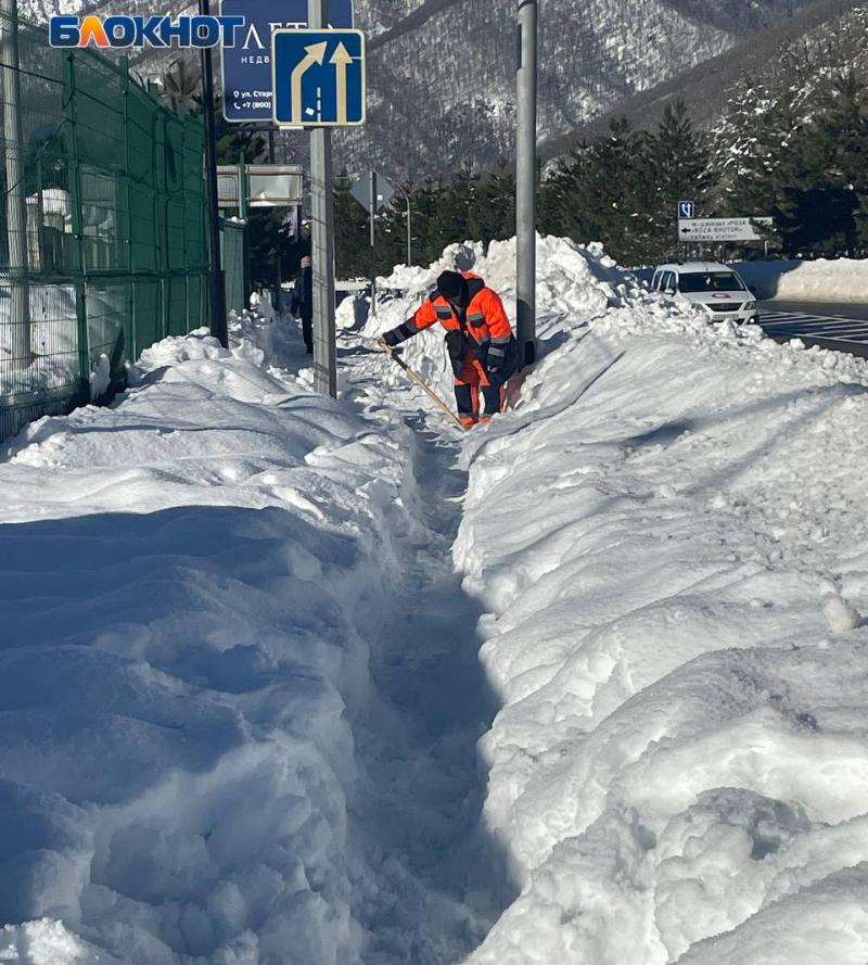 Сочи: Как выглядят курорты после снегопада