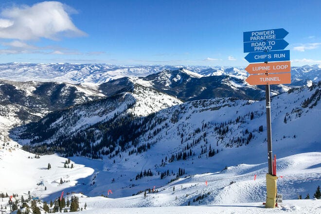 Snowbird - одно из лучших мест для весенних лыжных лыжников в США