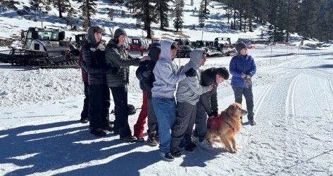 Tahoe Snowshoe Trek берет класс на улице